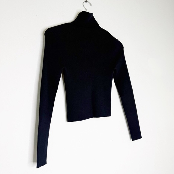 A.L.C. Ribbed Turtleneck Sweater – Navy Blue – Size Small - Picture 2 of 6